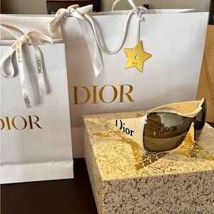 Dior Sunglasses with Cream and Black Details